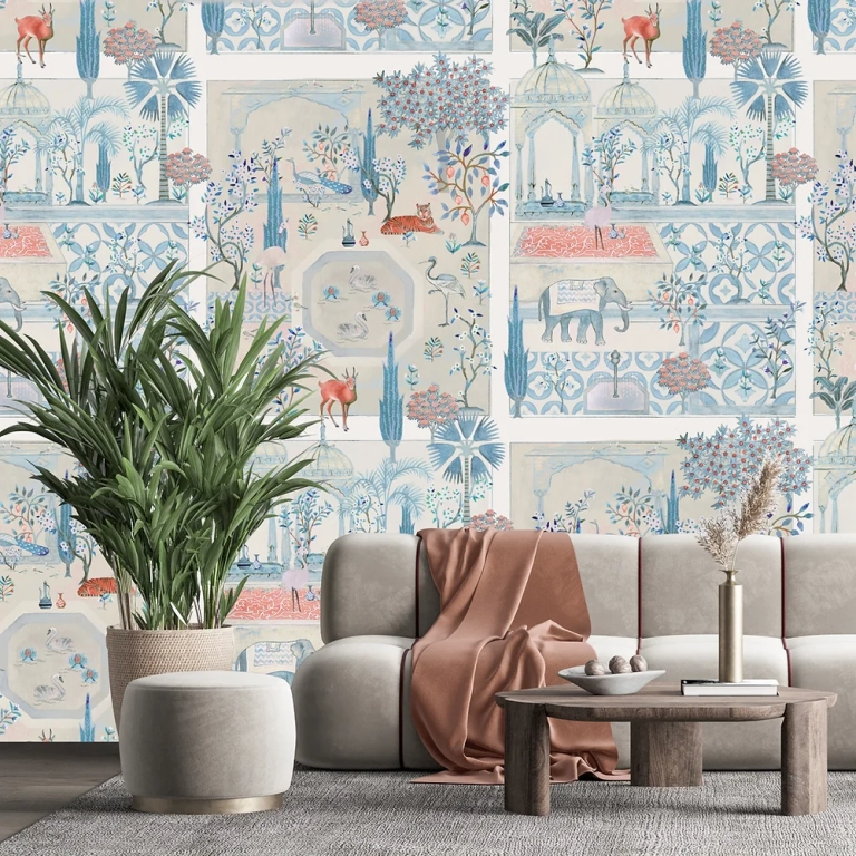Toile Indian Fabric for Adding Traditional Indian Motifs to Your Decor