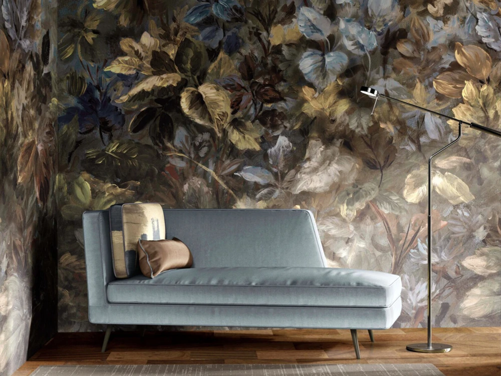 Floral Serenity Mural for Tranquil Home Decor