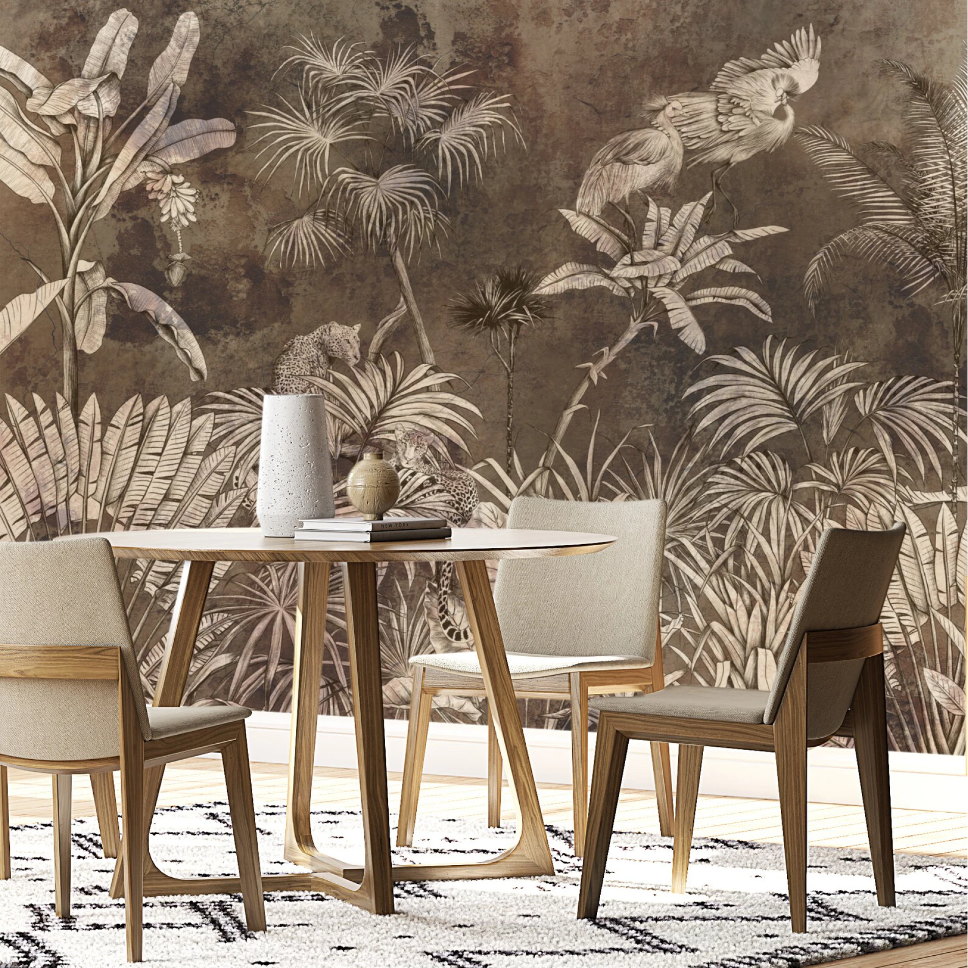 Sumatra luxury mural for elegant living rooms