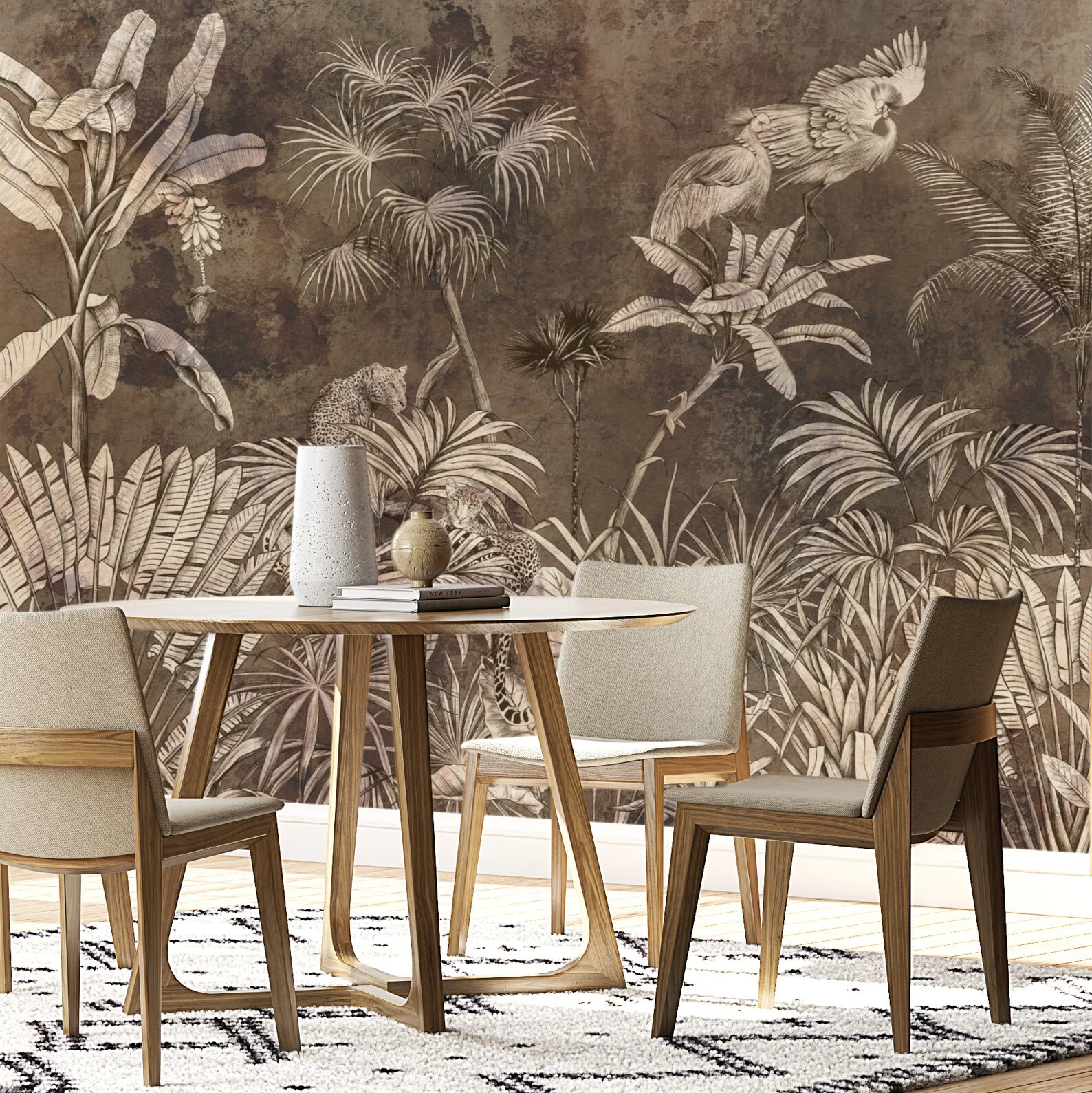 Sumatra luxury mural for elegant living rooms