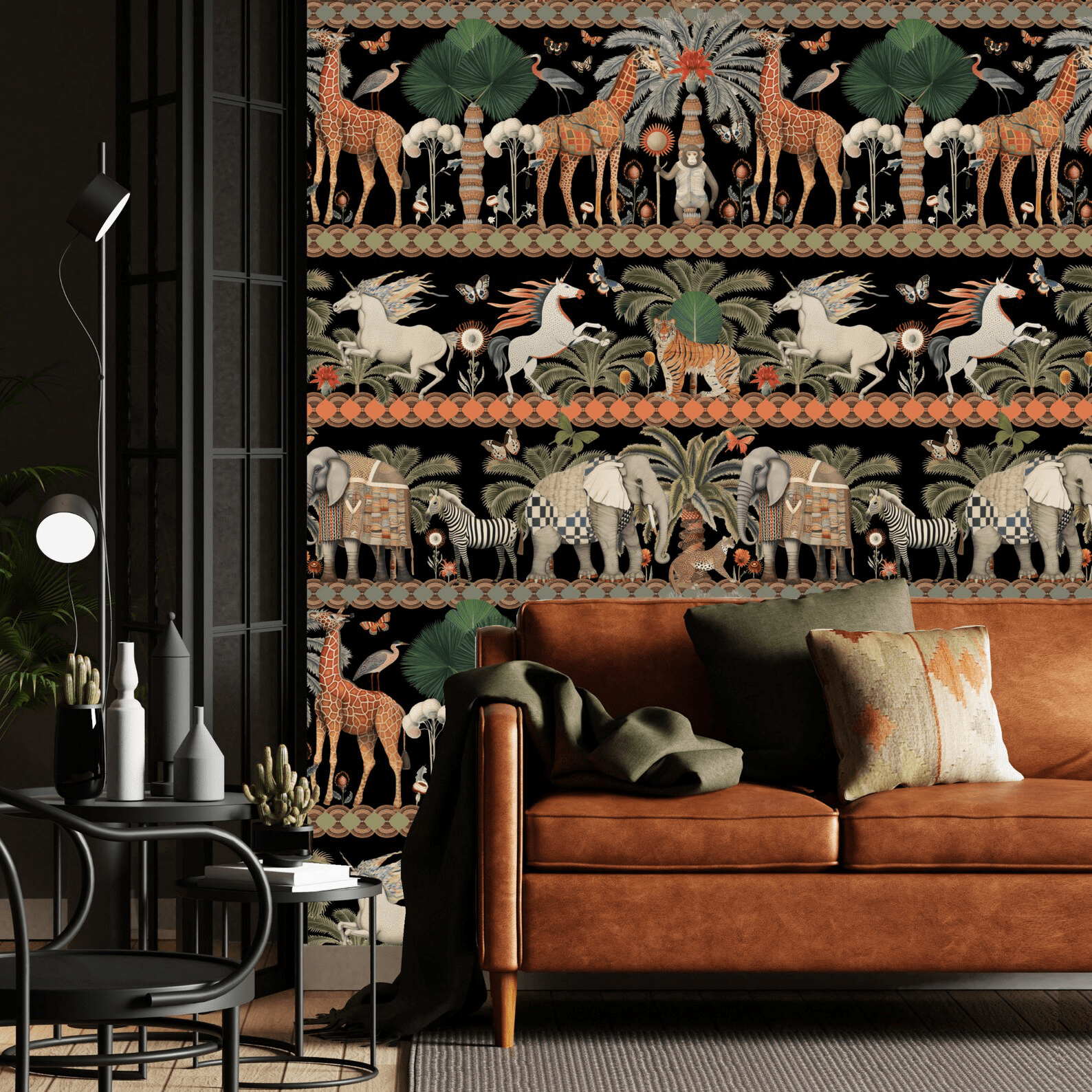 Whimsical fantasy forest wallpaper