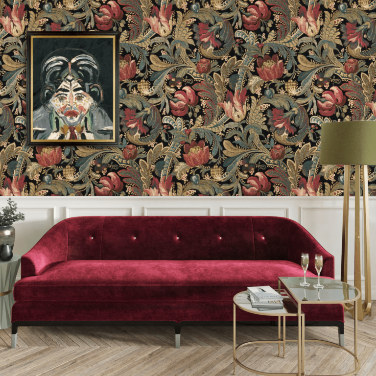 Floraux Art Nouveau Wallpaper Collection for Luxury Style