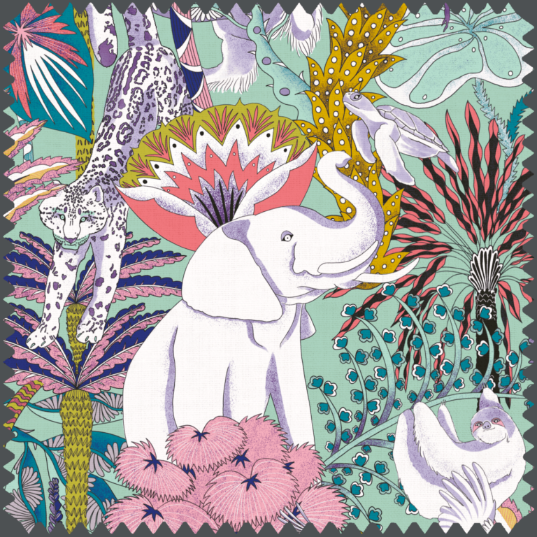 Endangered Animals Fabric for Wild, Nature-Focused Room Decor