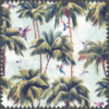 Tropical Oasis fabric with botanical and animal prints