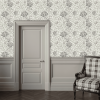 Alice Wallpaper with Grey Accents for a Subtle Interior