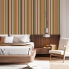 Mid-Century Modern Stripe Wallpaper for Minimalist Home Decor