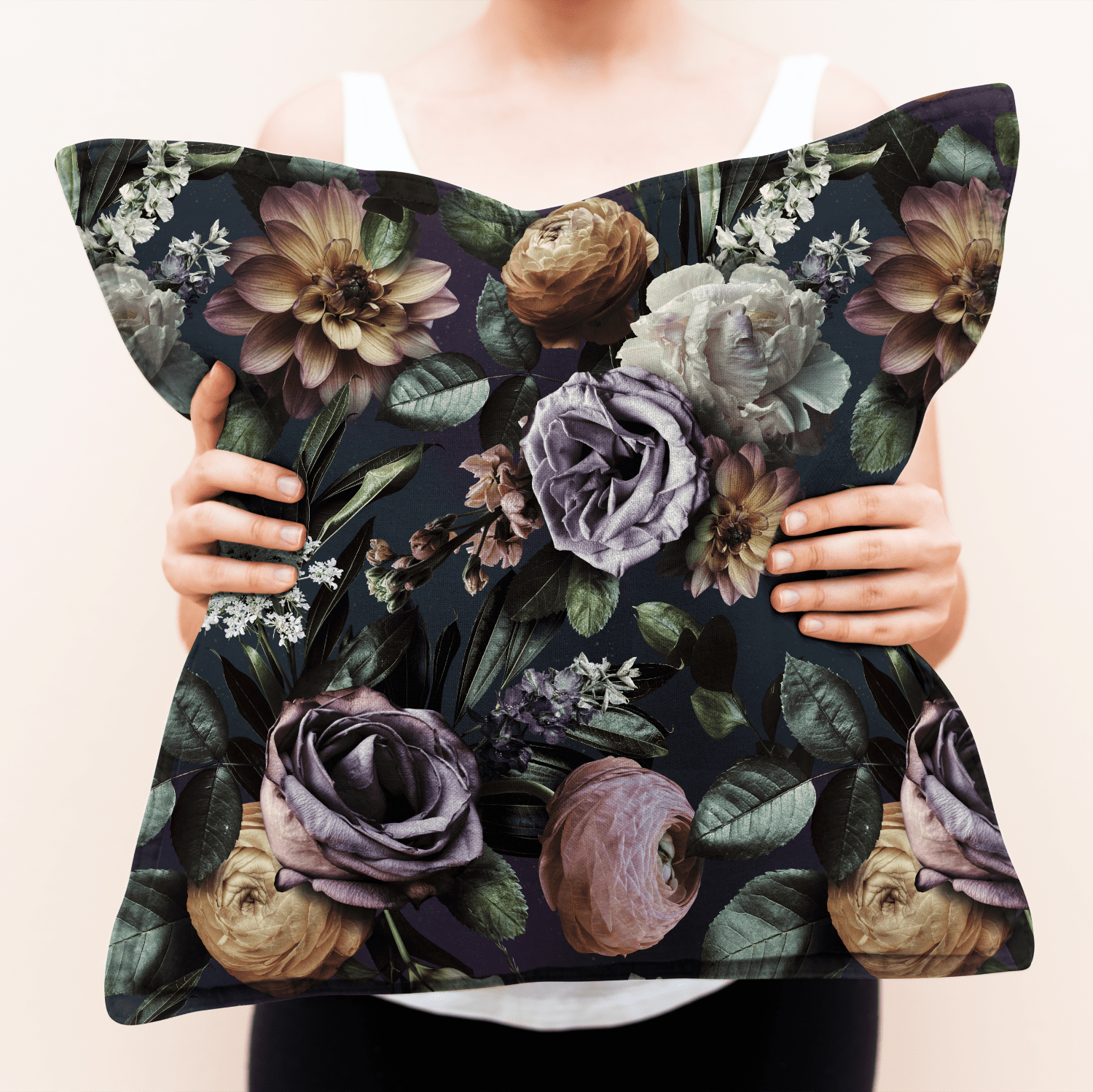 Twilight Blooms textile for cushions and roller blinds