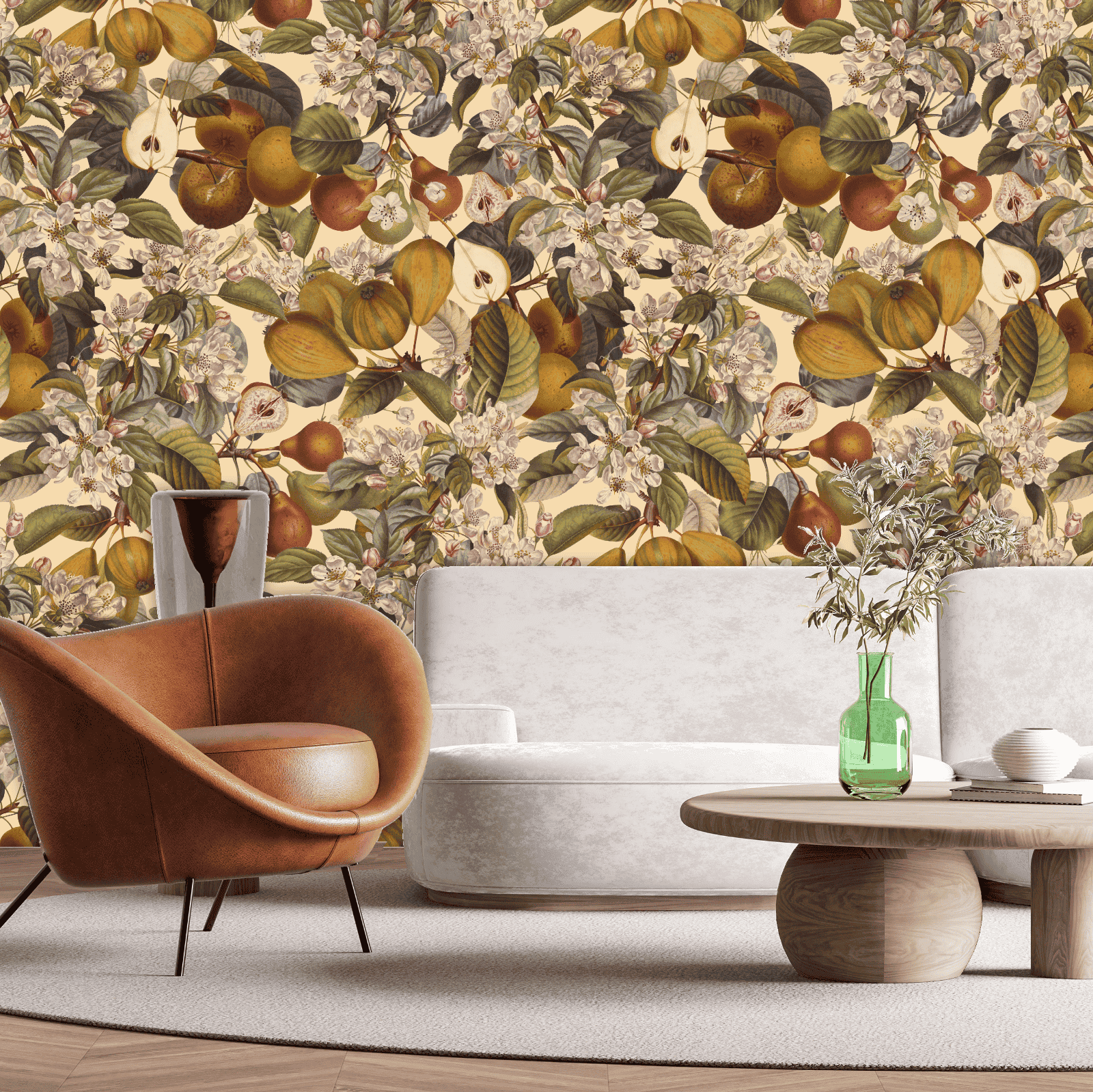 The Flowering Orchard Wallpaper for Juicy Floral Home Design
