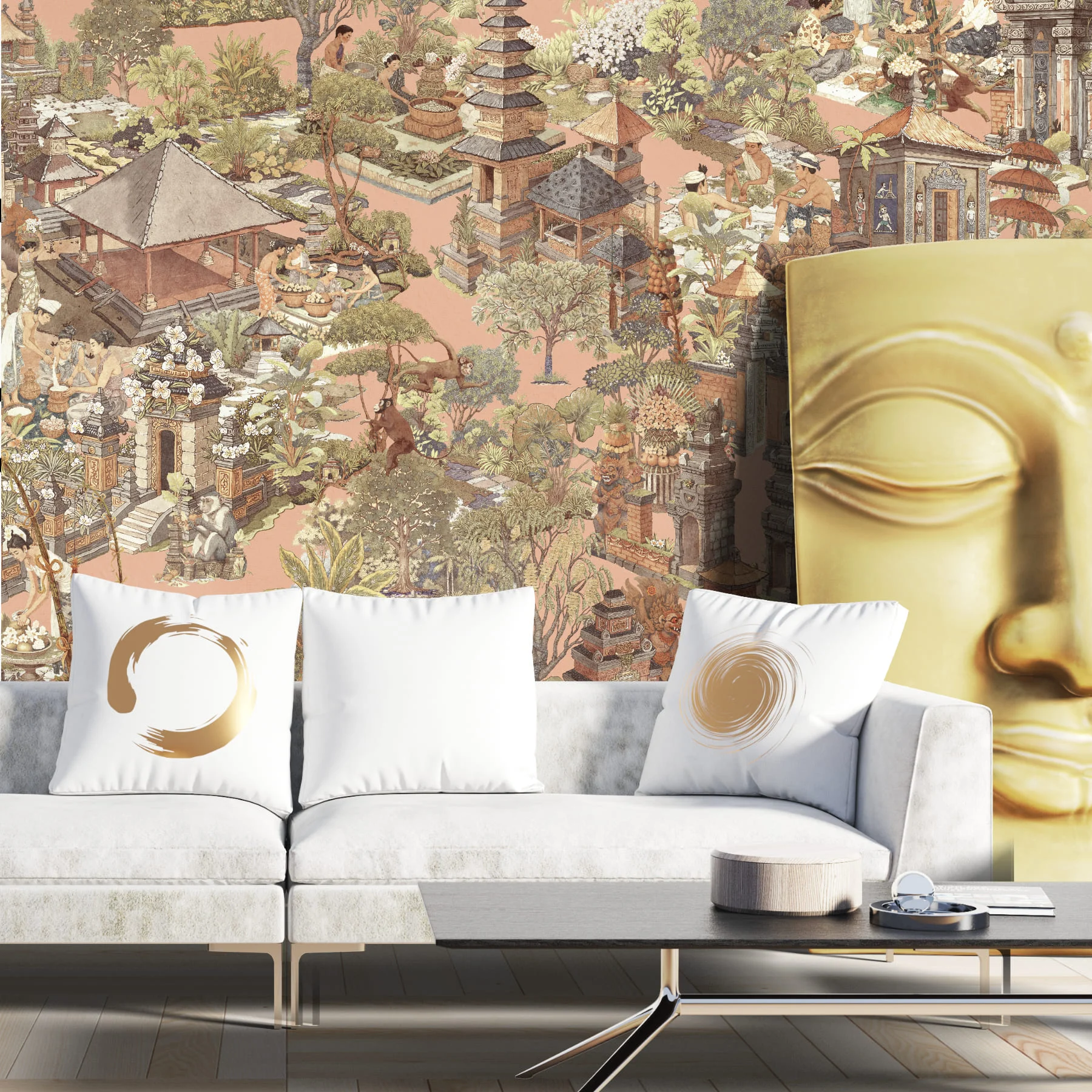 Relaxing Bali Bliss style wallpaper