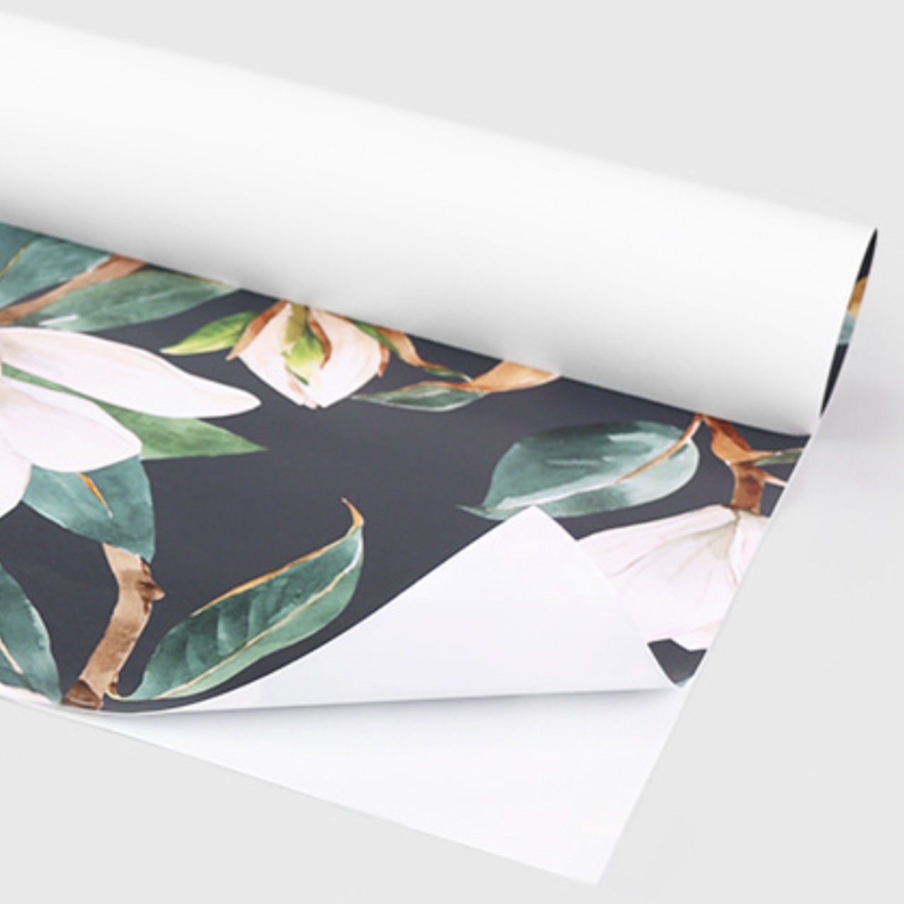 an image showing the white backing of our self adhesive wallpaper